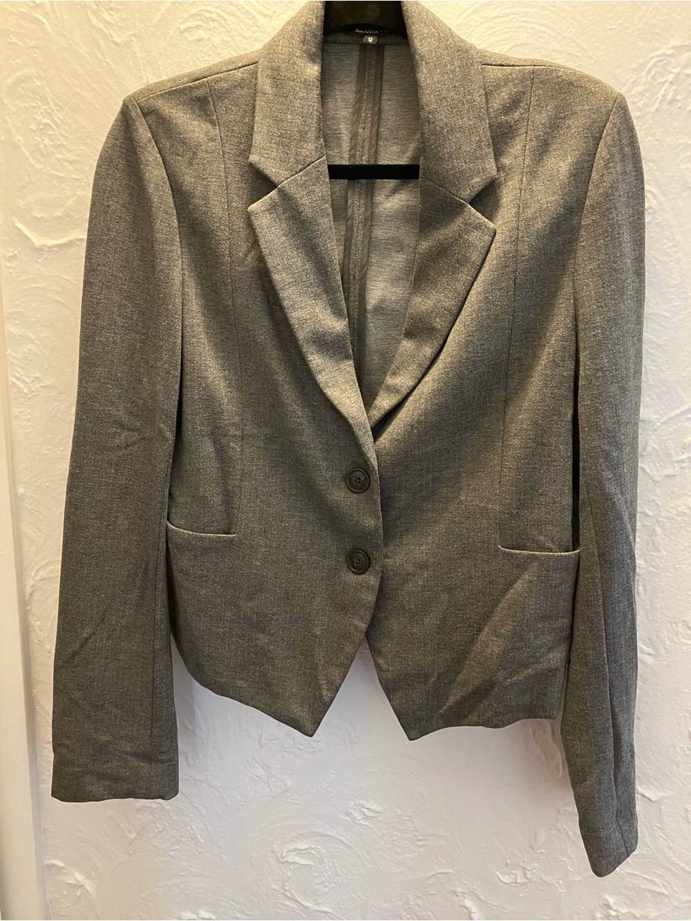 Amanda & Chelsea Gray Tailored Two-Button Blazer